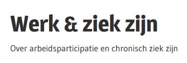 Werk & ziek zijn